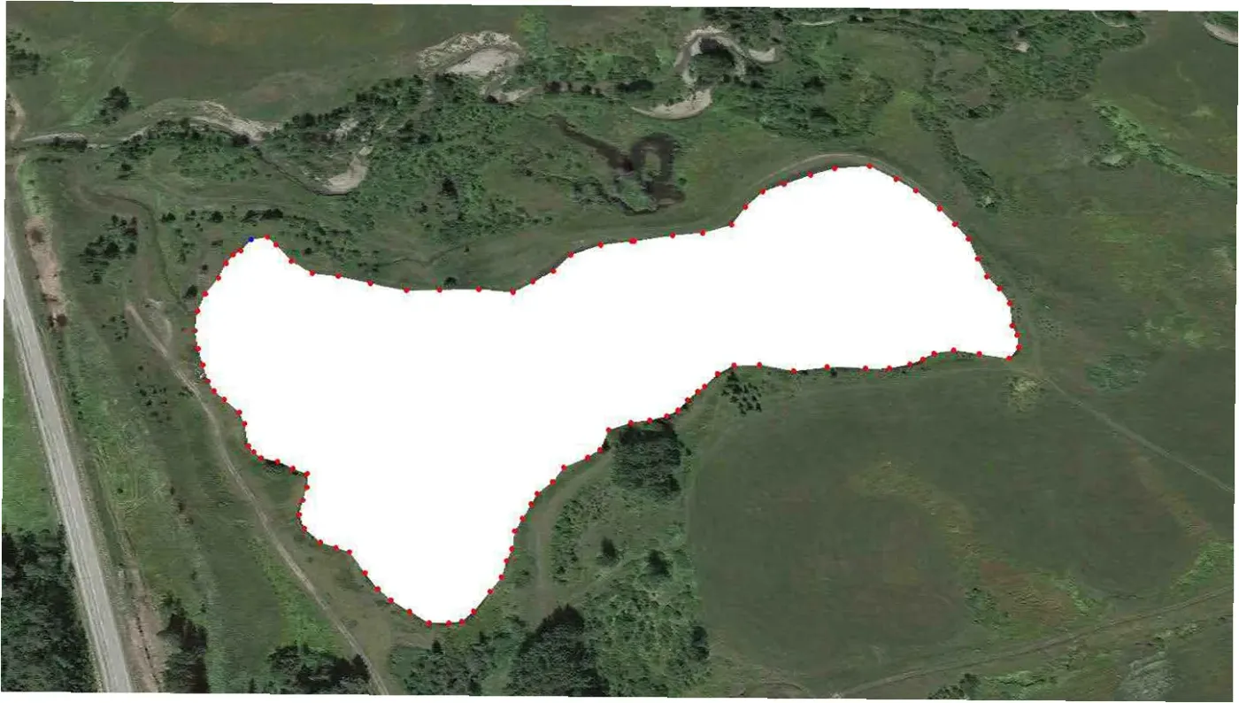 The reservoir and its surroundings, from the 2018 report. Associated Engineering Alberta Ltd.