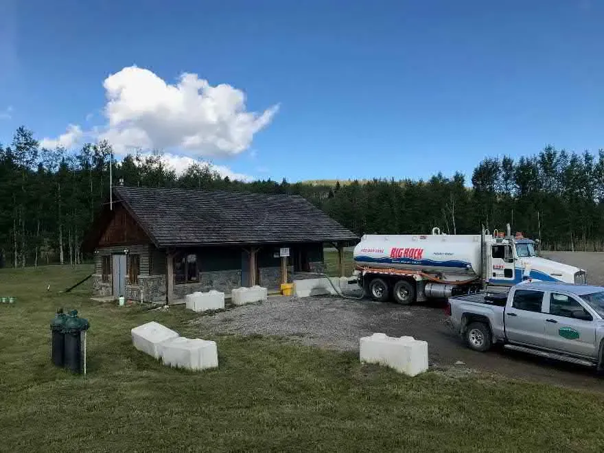 The plant and its truck fill station. Associated Engineering Alberta Ltd., 2018.